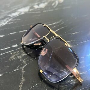 Dita Mach-Five DRX-2087 A-BLK-GLD Black Yellow Gold Sunglasses Grey Gradient AR